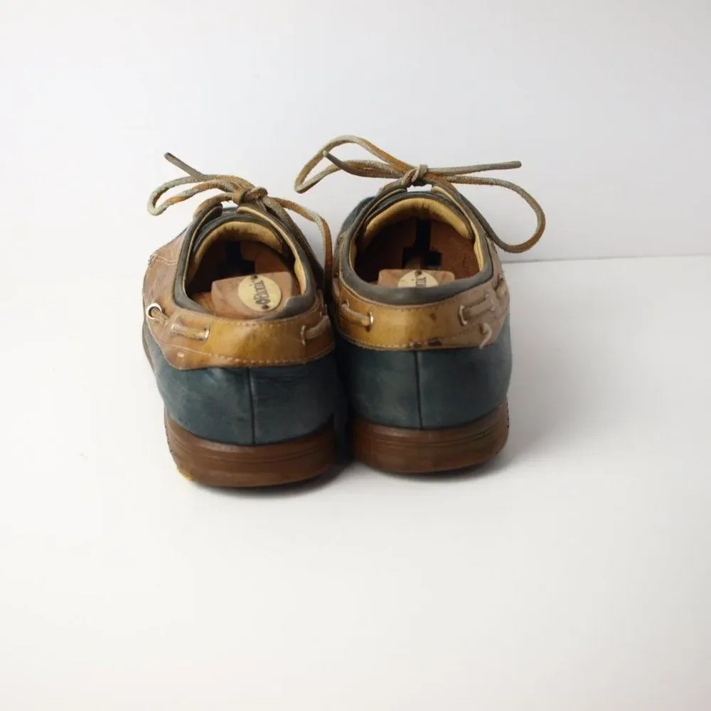 Johnston & Murphy Brown &‎ Blue Deck Shoes Size 8.5